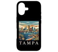 Custodia per iPhone 17 Tampa Florida Retro Vintage Skyline Bay Waterfront Tramonto
