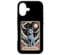 Custodia per iPhone 17 Tarocchi Gatto Halloween Il Blu Russo