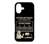 Custodia per iPhone 17 Tatuaggi Trashy Stigma Parodia Meme Sociale Tatuaggio Satira Umorismo