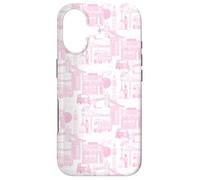 Custodia per iPhone 17 Taxi Guard Tower Bridge del Big Ben in tela rosa di Londra