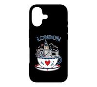 Custodia per iPhone 17 Tazza da tè Londra Big Ben Regno Unito carino souvenir da viaggio
