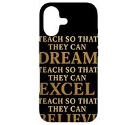 Custodia per iPhone 17 Teach So That They Can Dream Excel Believe Citazione