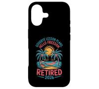 Custodia per iPhone 17 Teacher Retirement Shirts 2026 Goodbye Lesson Hello Freedom