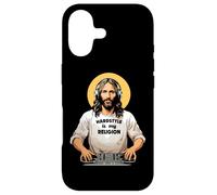 Custodia per iPhone 17 Techno Merch HARDSTYLE IS MY RELIGION Jesus Hardstyle