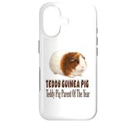Custodia per iPhone 17 Teddy Guinea Pig Genitore dell'anno, grazioso design Cavy