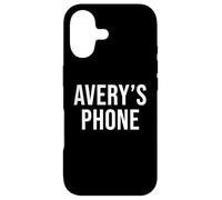 Custodia per iPhone 17 Telefono di Avery Nero Bianco Nome Avery