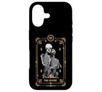 Custodia per iPhone 17 Teschio di astrologia occulta della carta dei tarocchi degli amanti