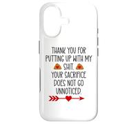 Custodia per iPhone 17 Thank You for Putting Up With My Shit Work Funny Coworker