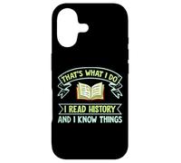 Custodia per iPhone 17 Thats What I Do I Read History And I Know Things Book Reader