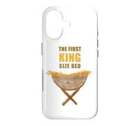Custodia per iPhone 17 The First King Size Bed - Christmas Nativity Manger Pun