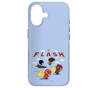 Custodia per iPhone 17 The Flash Movie Batman Supergirl Chibi in the Sky