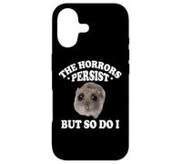 Custodia per iPhone 17 The Horrors Persist But So Do I Sad Hamster Meme Lover