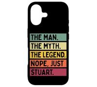 Custodia per iPhone 17 The Man The Myth The Legend NOPE Just Stuart - Citazione divertente