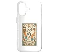Custodia per iPhone 17 The Registered Nurse Tarot Stethoscope Coffee Floral