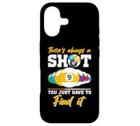 Custodia per iPhone 17 There's Always A Shot - Biliardo con 8 palline da biliardo, da uomo