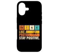 Custodia per iPhone 17 Think Like A Proton Stay Positive Divertente Nerd Chemistry Pun