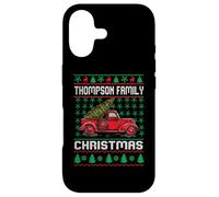 Custodia per iPhone 17 Thompson Family Ugly Christmas Sweater Red Truck Funny Xmas