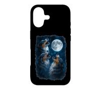 Custodia per iPhone 17 Three Australian Shepherd Howling At The Moon 3 Aussie Moon