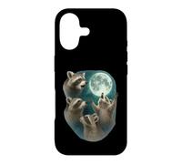 Custodia per iPhone 17 Three Raccoons Howling At The Moon 3 Raccoon Moon