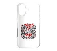 Custodia per iPhone 17 Thunder cavalca la leggenda Yokai del vento e della tempesta