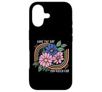 Custodia per iPhone 17 Ti auguro il giorno in cui hai votato per Retro Vintage Boho Floral Rainbow