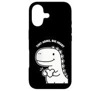 Custodia per iPhone 17 Tiny Arms Big Heart Dino - Simpatico design per San Valentino per bambini