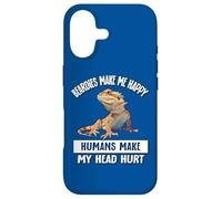 Custodia per iPhone 17 Tiny Dinosaur Humans Hurt Head Happy Bearded Dragon Lover