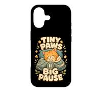 Custodia per iPhone 17 Tiny Paws Big Pause gatto pisolino relax