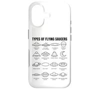 Custodia per iPhone 17 Tipi di dischi volanti UFO Alien Space Science Lovers