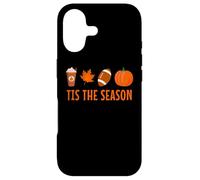 Custodia per iPhone 17 Tis The Season Pumpkin Spice Latte Calcio Foglia Autunno Autunno