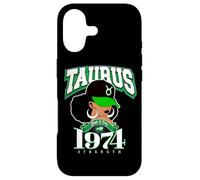 Custodia per iPhone 17 Toro 1974 Tratti zodiacali della regina Afro Diva Compleanno