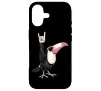 Custodia per iPhone 17 Toucan Rock Gesto Occhiali da sole Cool Bird
