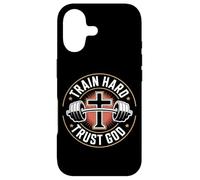 Custodia per iPhone 17 Train Hard Trust God Fitness Cristiano Palestra
