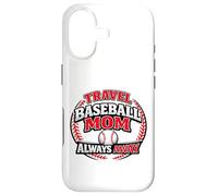 Custodia per iPhone 17 Travel Baseball Mom Always Away Divertente Sport Mamma