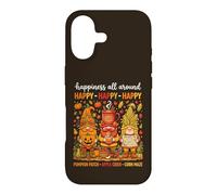 Custodia per iPhone 17 Tre gnomi autunnali Zucca Patch Apple Sidro Mais Autunno
