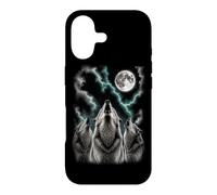 Custodia per iPhone 17 Tre lupi che ululano alla luna Wildlife Wolf Pack Outdoor