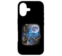 Custodia per iPhone 17 Tre zombi ululano alla luna strano meme zombie