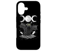 Custodia per iPhone 17 Triple Moon Witch Cat Wicca Wiccan Pagan Symbol Halloween