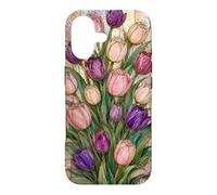 Custodia per iPhone 17 Tulipano Floreale Stained Glass Pastel Spring Cute Botanical