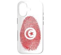 Custodia per iPhone 17 Tunisia Flag Fingerprint It is in my DNA Regalo per i tunisini