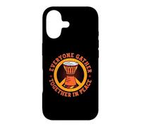 Custodia per iPhone 17 Tutti si riuniscono insieme in pace Drumming Instrument Djembe