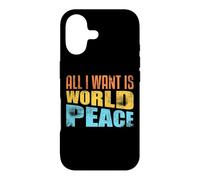 Custodia per iPhone 17 Tutto quello che voglio è la pace nel mondo L'amore umano ispira gentilezza