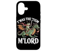 Custodia per iPhone 17 Twas The Tism M'Lord Frog Dragon Rider Fantasy Medievale