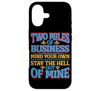Custodia per iPhone 17 Two Rules Of Business, Mind Your Own_-
