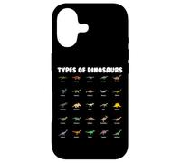 Custodia per iPhone 17 Types Of Dinosaurs Cute Cartoon Dino Design