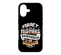 Custodia per iPhone 17 Typographic Forget The Mistake Remember The Lesson Retro