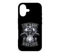 Custodia per iPhone 17 Ufficiale Spiral Nine Lives Motorcycle Rider Gothic Fantasy