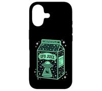 Custodia per iPhone 17 UFO Juice Retro Cat Abduction Alien Space Milk Cosmos