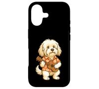 Custodia per iPhone 17 Ukulele Havanese che suona la chitarra Hawaii - Funny Dog Mom Dad