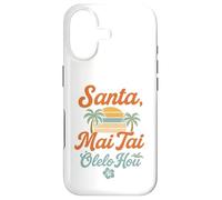 Custodia per iPhone 17 Umorismo natalizio hawaiano Santa Mai Tai Fun Aloha Xmas